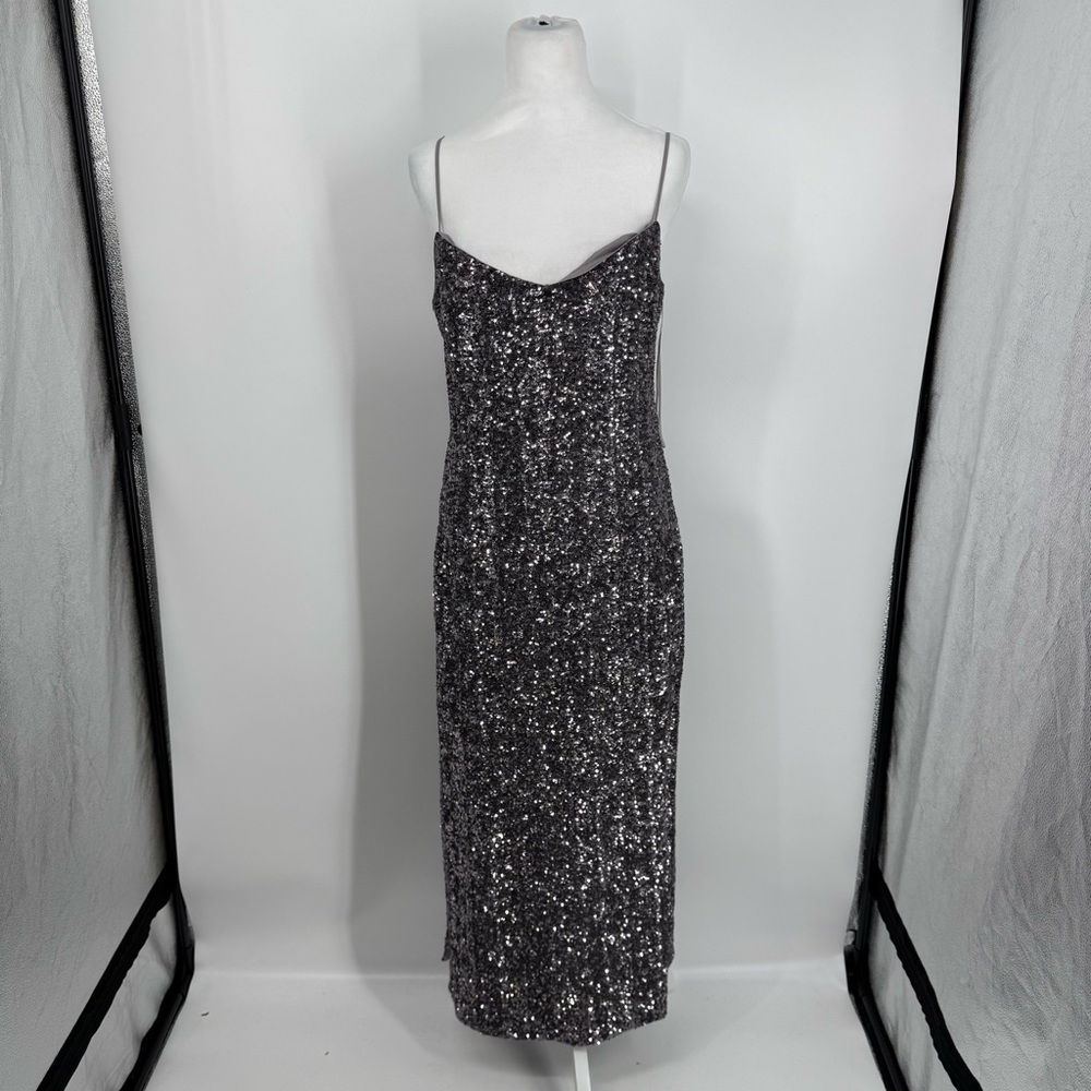 NWT J.Crew Collection Sequin floor-length slip dress - Picture 4 of 16